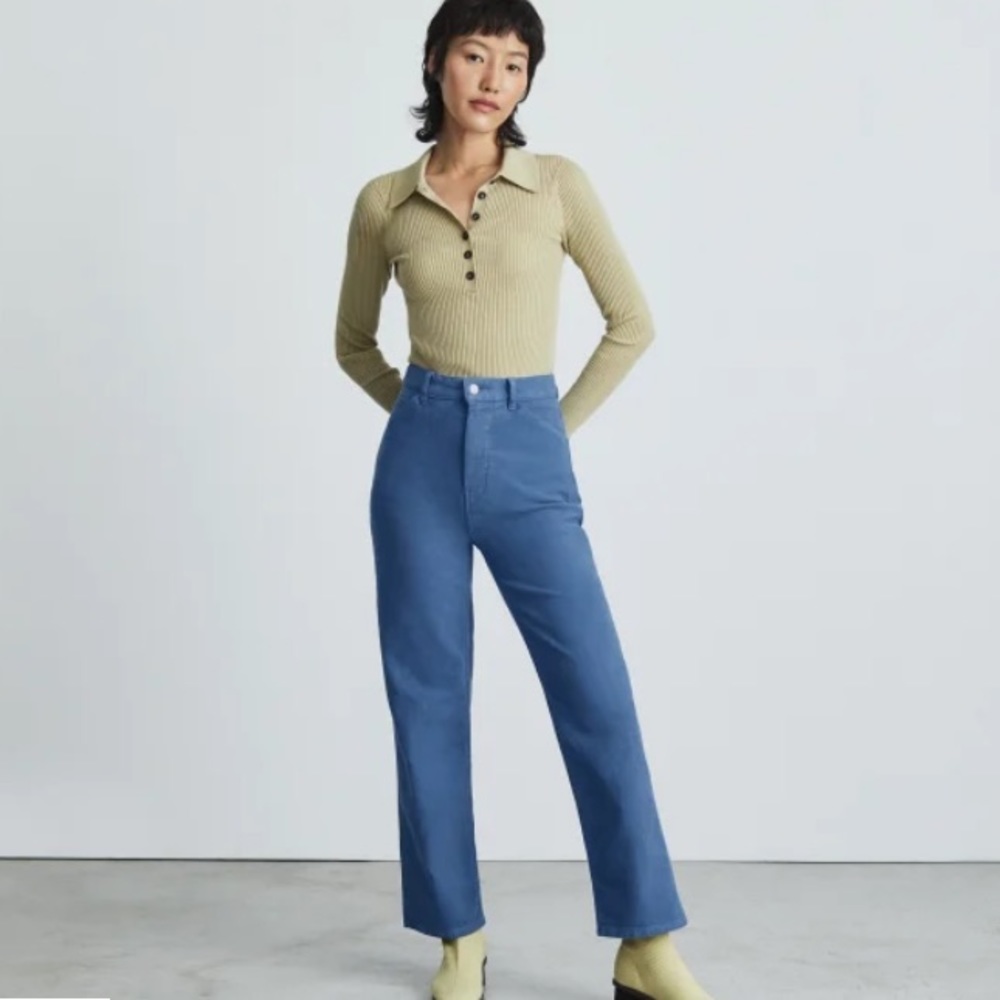Everlane Pants High Waisted Blue Size Large